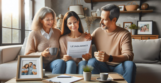 Family evaluating a Life Insurance Policy