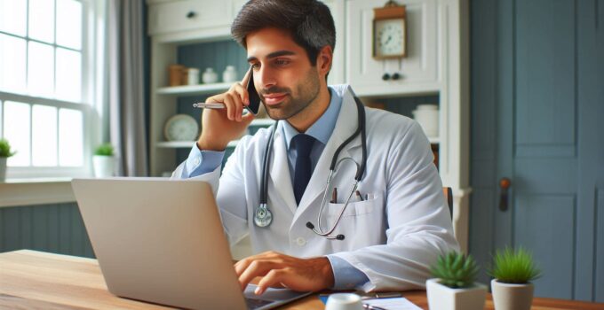 Doctor on a Virtual Call with Patient